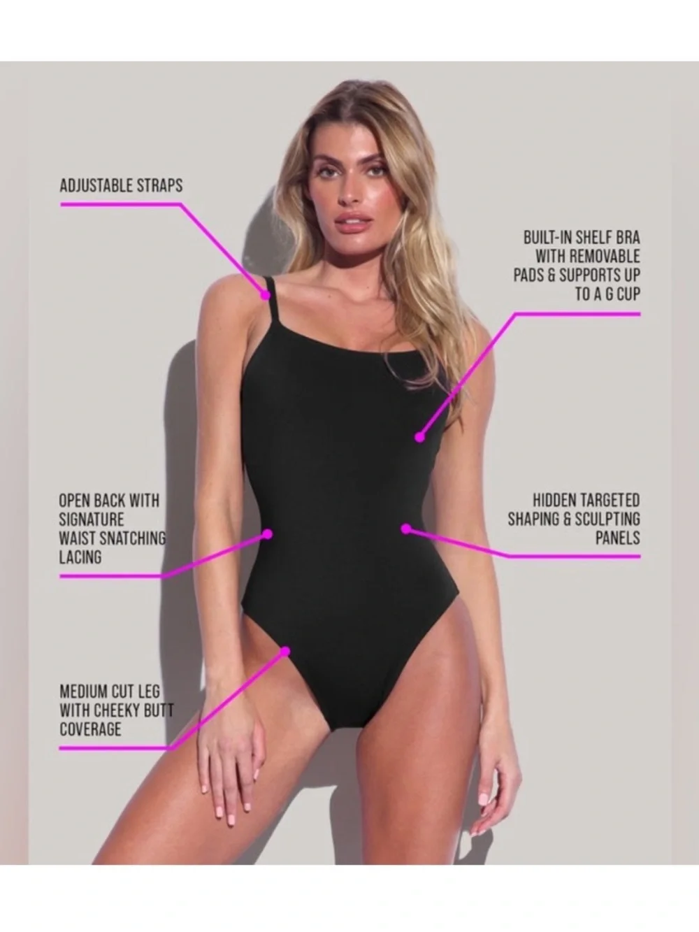 TA3 Lacey one piece swimsuit size S - Picture 6 of 10
